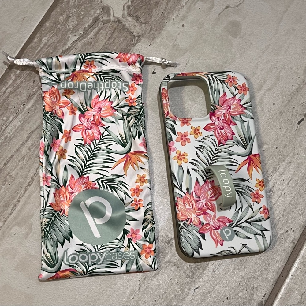 IPhone 13 Pro Max “Tropical Blooms” Loopy Case